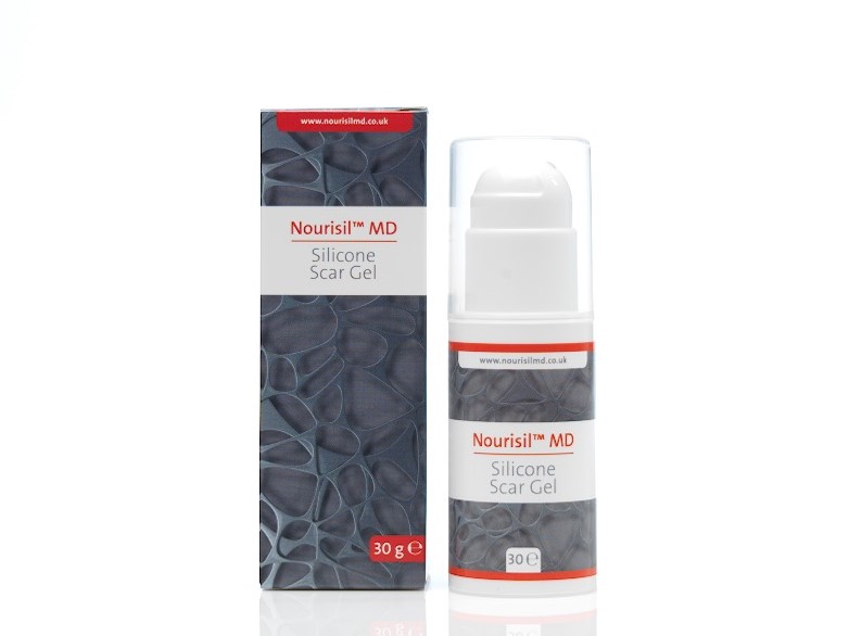 Nourisil MD Silicone Scar Gel & Scar Treatment Cream for Scar Removal, Healing & Cover Up